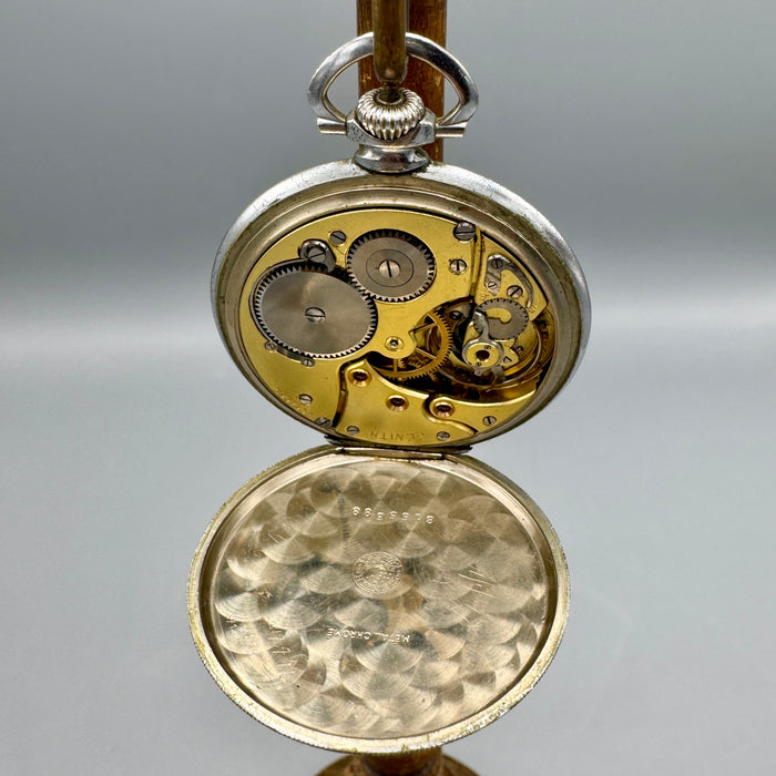 Zenith orologio da tasca cromato 47 mm Swiss 1930 ca