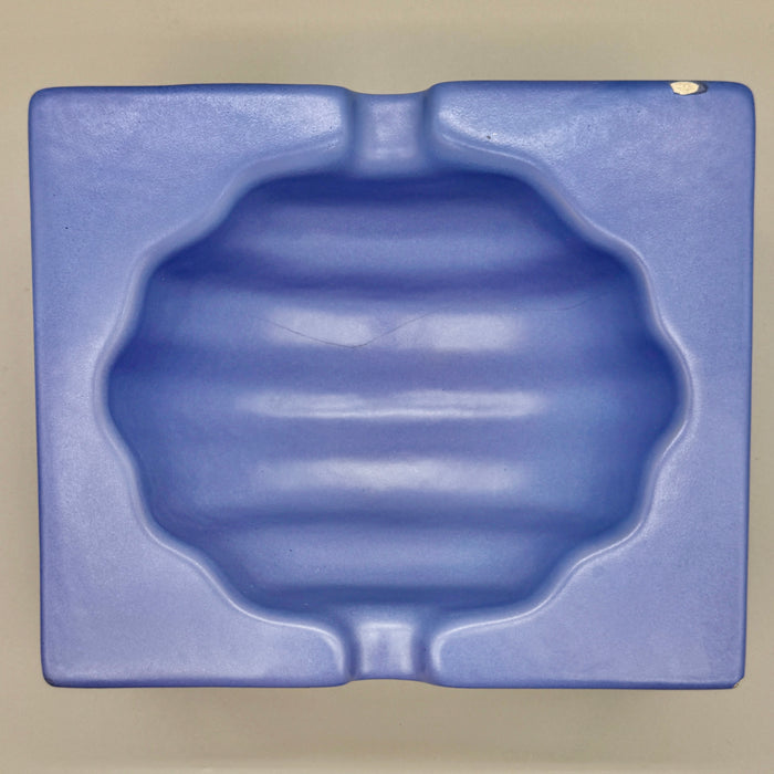 Posacenere Yantra YP/1 ceramica smaltata azzurra Poltronova 1969
