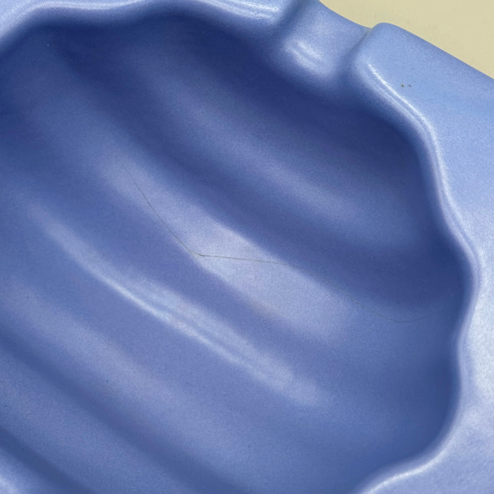 Posacenere Yantra YP/1 ceramica smaltata azzurra Poltronova 1969