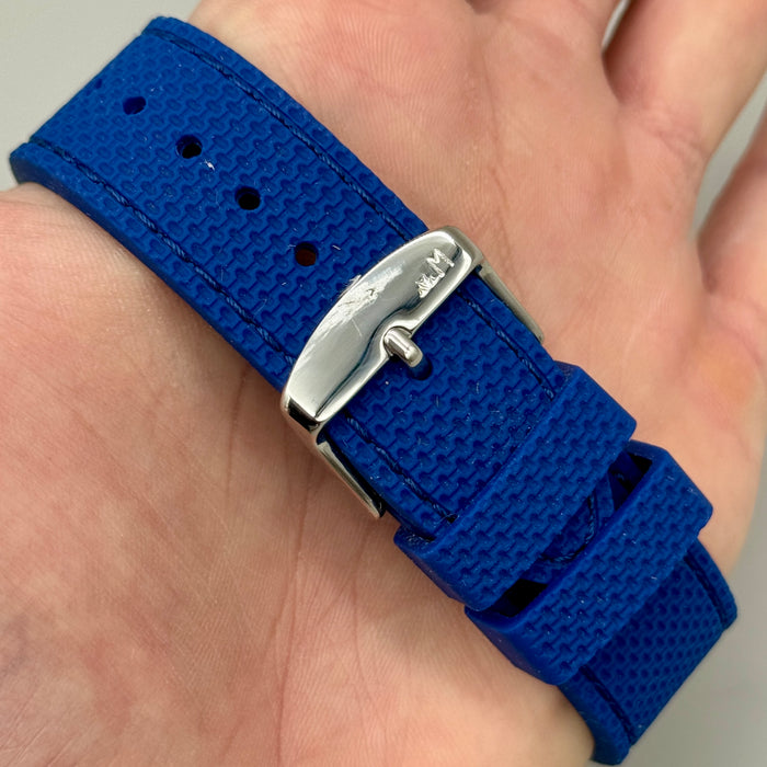 Breil Diver vintage orologio meccanico quadrante blu 38mm Swiss 1970 ca