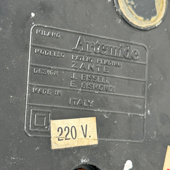 Artemide "Zante" lampada da tavolo design Bissel Gismondi 1980 ca