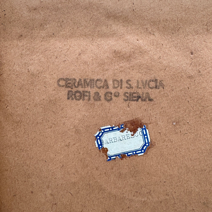 Dino Rofi – Nobile Contrada dell' Oca – mattonella ceramica in cornice - 1938