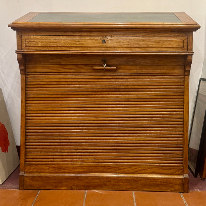 Scrivimpiedi antico a serrandina mobile Berti Firenze 1930 ca