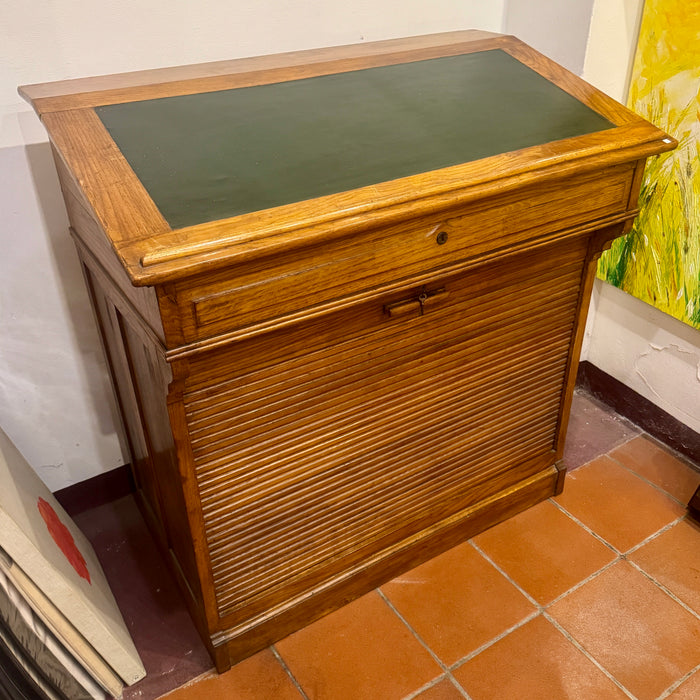 Scrivimpiedi antico a serrandina mobile Berti Firenze 1930 ca