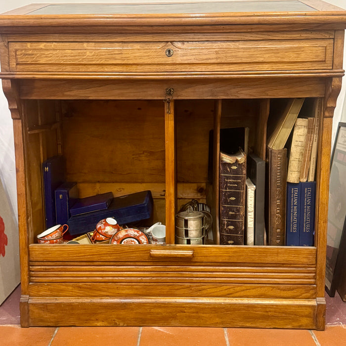 Scrivimpiedi antico a serrandina mobile Berti Firenze 1930 ca
