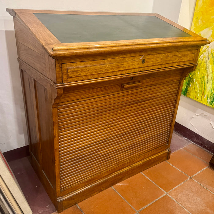 Scrivimpiedi antico a serrandina mobile Berti Firenze 1930 ca