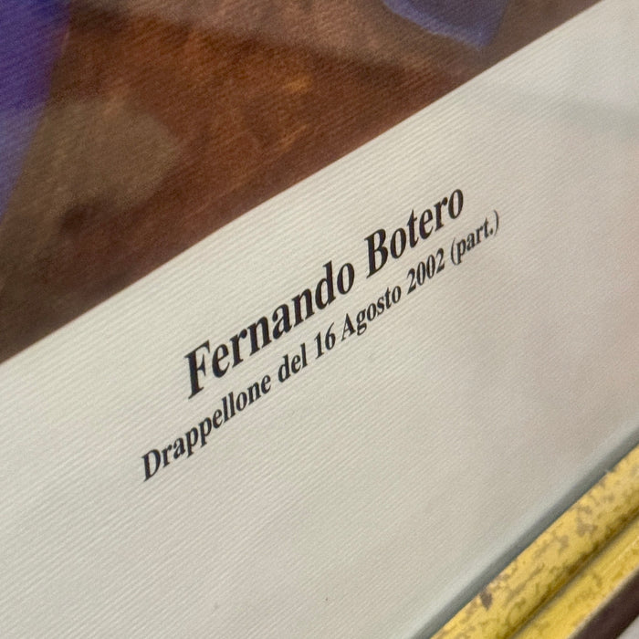 Fernando Botero – "Drappellone del 16 Agosto 2002 (part.)" – offset su carta - 2002