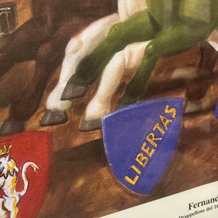 Fernando Botero – "Drappellone del 16 Agosto 2002 (part.)" – offset su carta - 2002