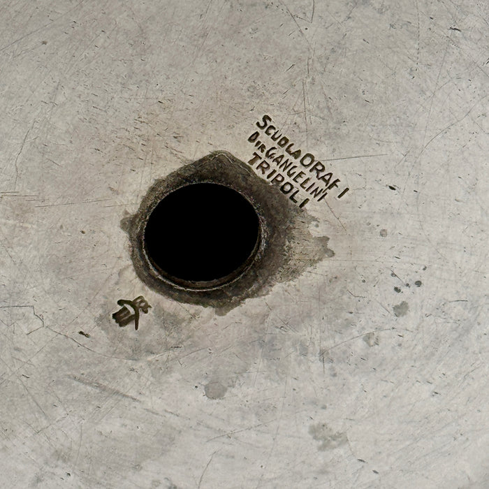 Vaso tulipaniera argento 0.900 orafo Guido Angelini Tripoli Libia Italiana 1935