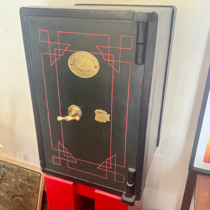 Cassaforte T. Withers & Sons restaurata UK 1900 ca