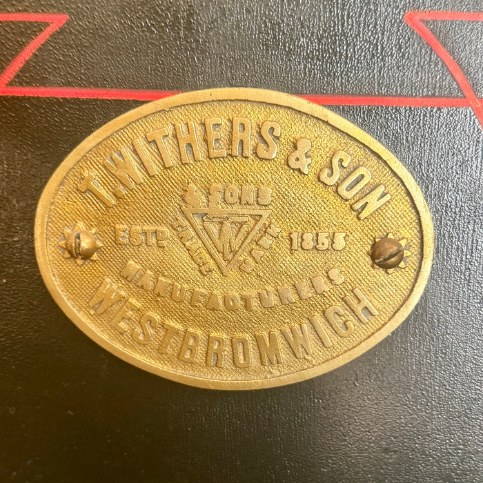 Cassaforte T. Withers & Sons restaurata UK 1900 ca