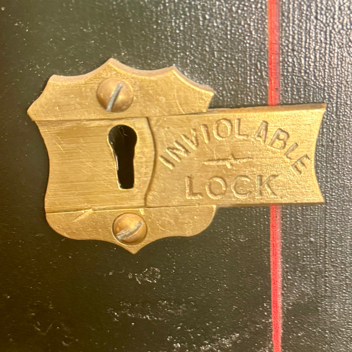 Cassaforte T. Withers & Sons restaurata UK 1900 ca