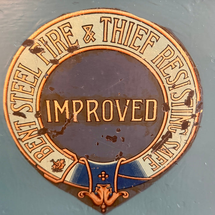 Cassaforte T. Withers & Sons restaurata UK 1900 ca