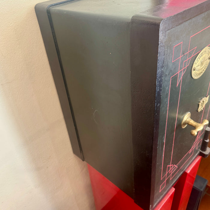 Cassaforte T. Withers & Sons restaurata UK 1900 ca