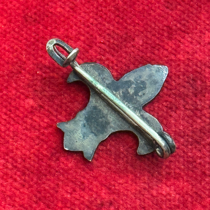 Distintivo spilla Irredentismo Trento Trieste smaltato propaganda WW1 1918