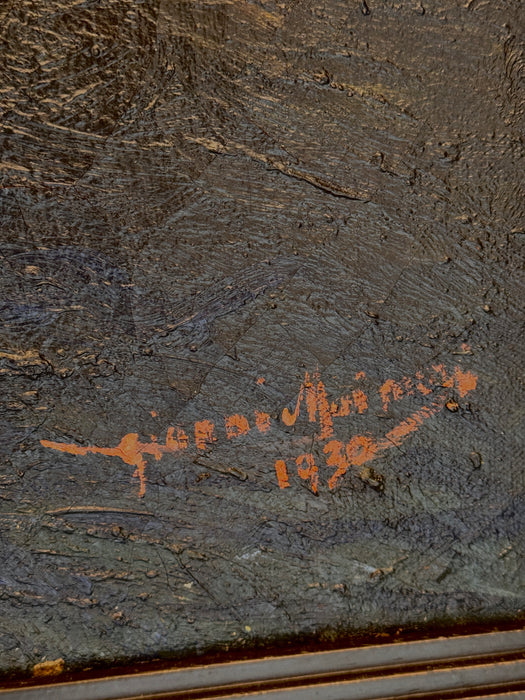 Giovanni Maimeri - "Mezzodì" - olio e tempera su tela - 1930