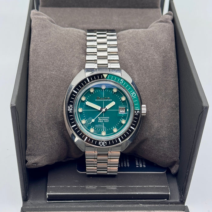 Bulova Oceanographer 96B322 orologio 44 mm verde nero full set 2021