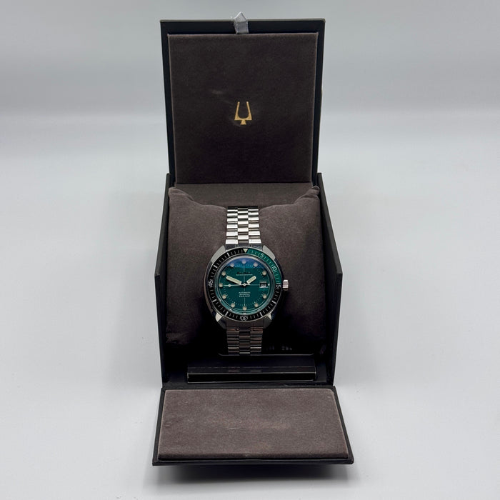 Bulova Oceanographer 96B322 orologio 44 mm verde nero full set 2021