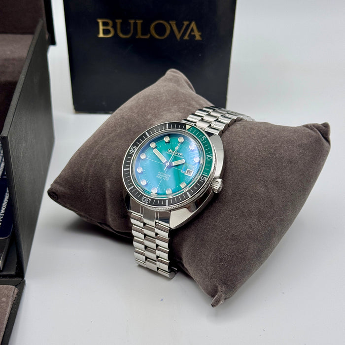 Bulova Oceanographer 96B322 orologio 44 mm verde nero full set 2021