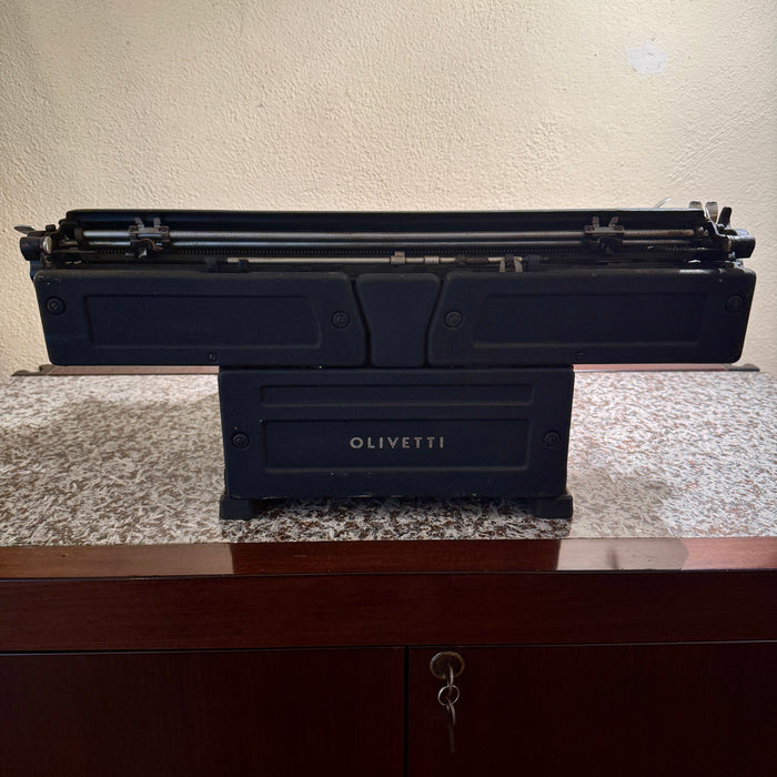 Olivetti M40 II° serie carrello doppio macchina scrivere nera 1940 ca