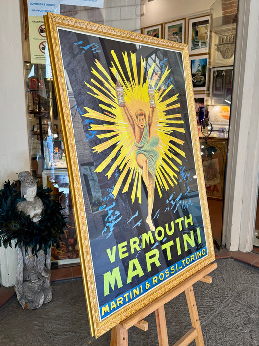 Manifesto Martini Vermouth ill. Leonetto Cappiello seconda metà XX sec.