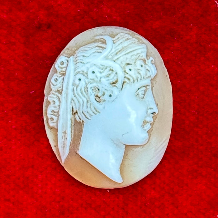 Cammeo figura femminile profilo no montatura Italia 1920 ca