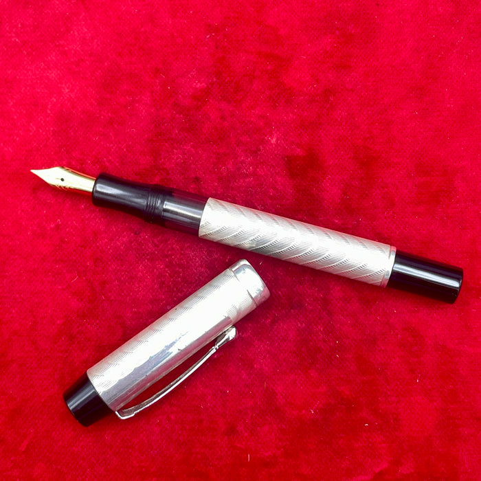 Ferrari da Varese penna stilografica vintage arg. 925 pen. dorato 1990 ca