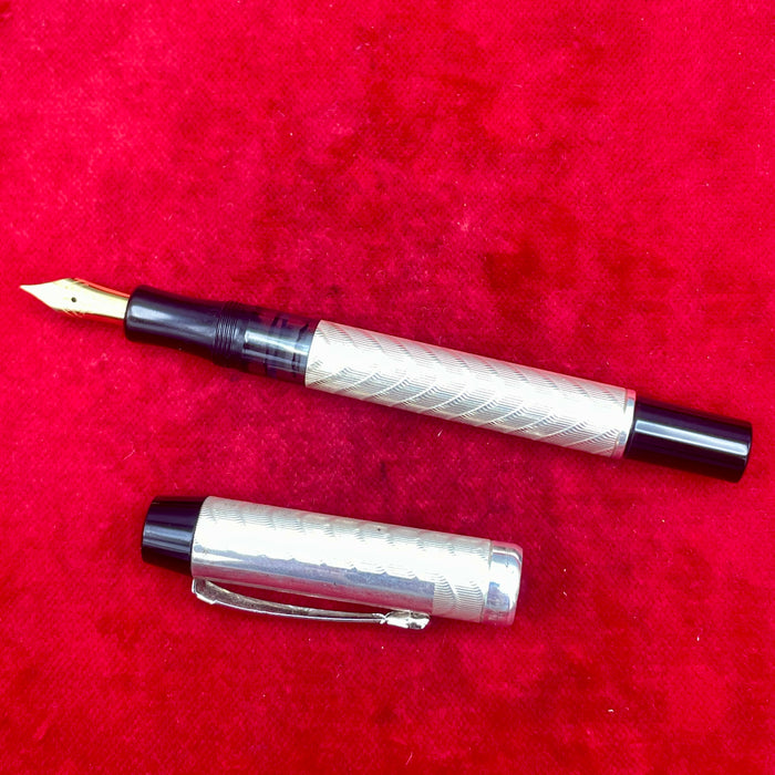 Ferrari da Varese penna stilografica vintage arg. 925 pen. dorato 1990 ca