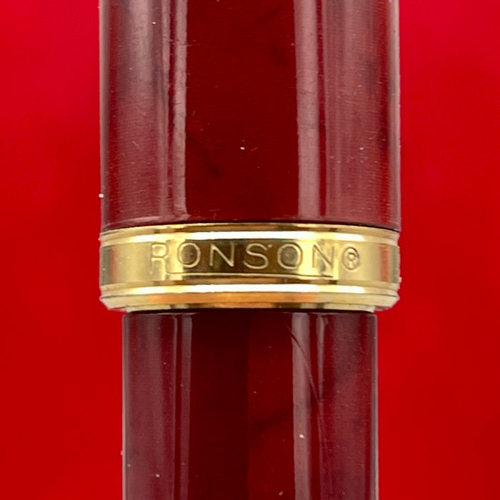 Ronson penna stilografica vintage penino dorato Iridium 1990 ca