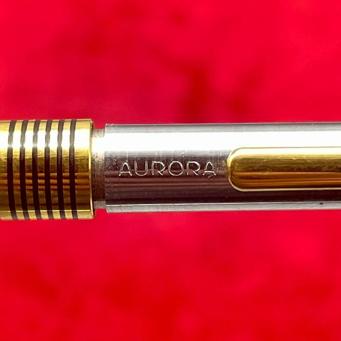 Aurora Marco Polo penna sfera cromata satinata 1990 ca