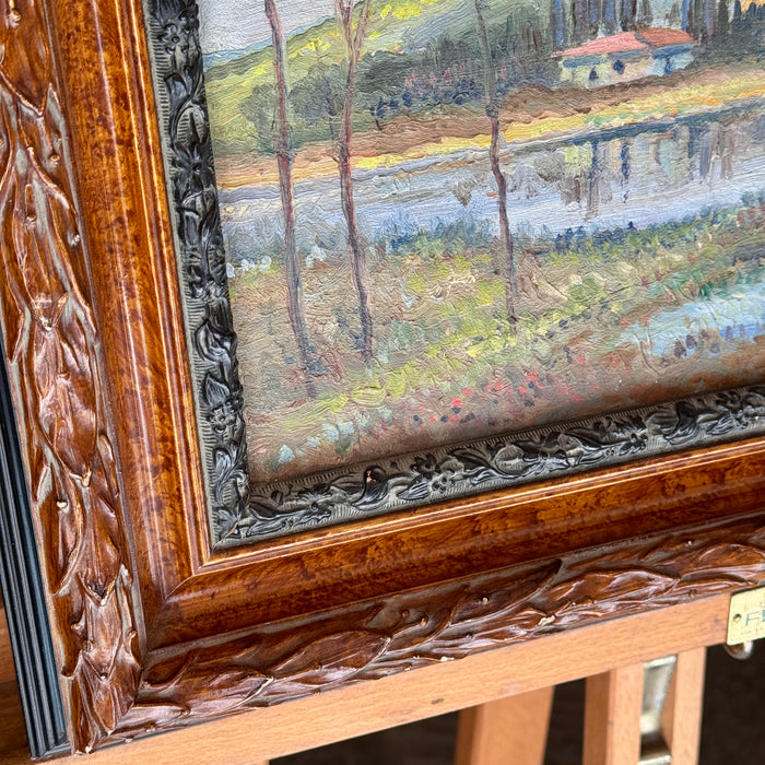 Federigo Severini – “Lungo l'Arno (attr.)” – olio su tavola – 1947