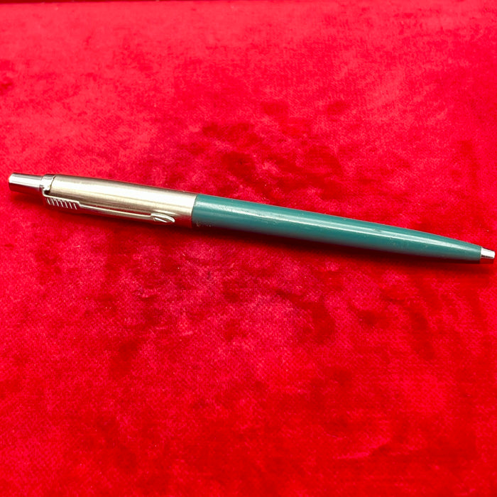 Parker penna sfera cromata satinata verde USA 1990 ca