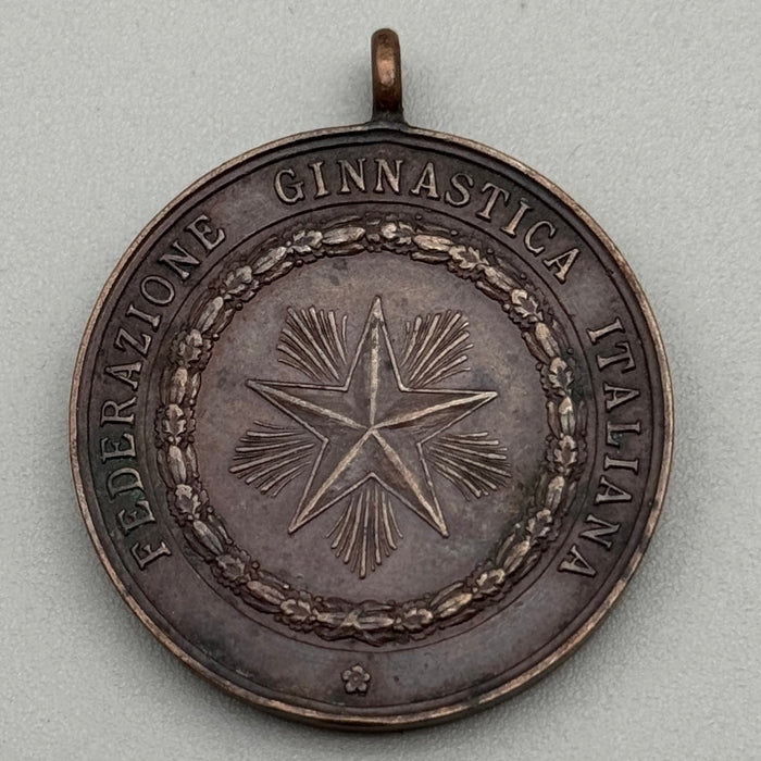 Medaglia Federazione Ginnastica Italiana Concorso Italia 1910 ca