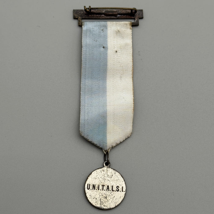 Medaglia pellegrinaggi UNITALSI Lourdes Loreto 1960 ca