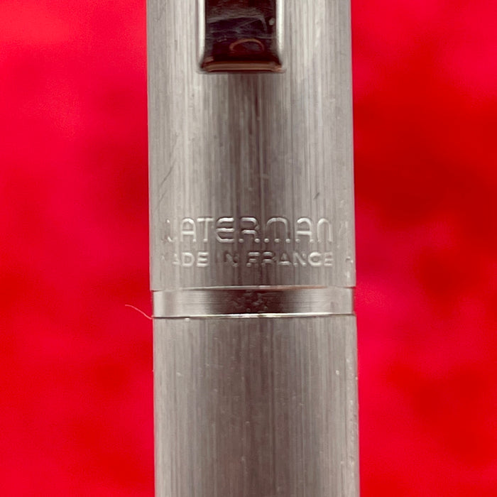 Waterman penna sfera cromata satinata France 1980 ca