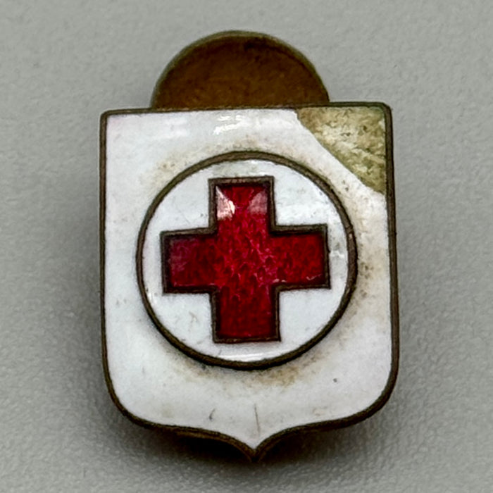 Distintivo smaltato Croce Rossa Italiana 1940 ca