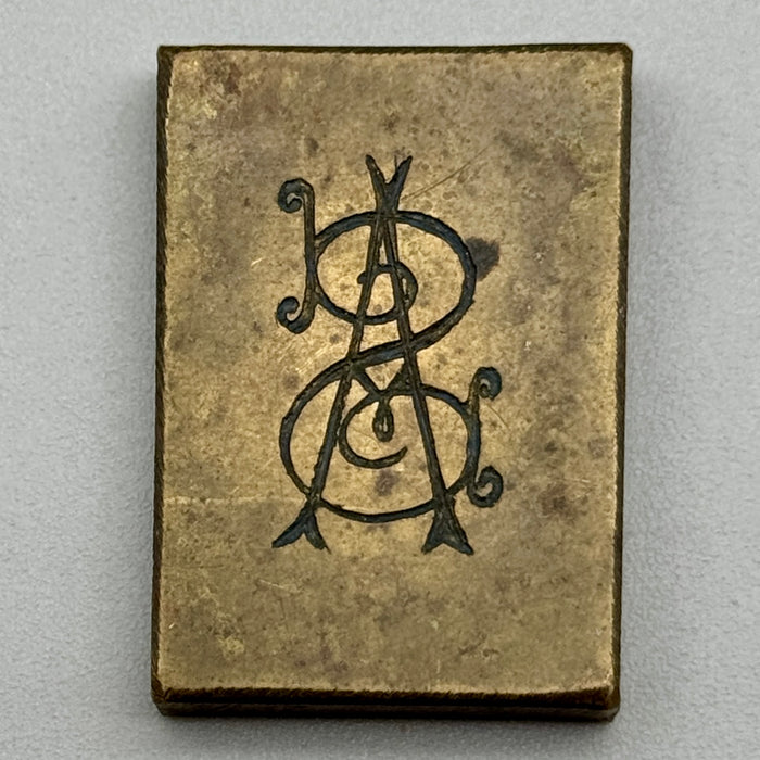 Sigillo cliché Monogramma Italia XIX secolo