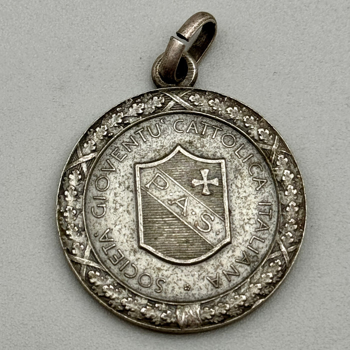 Medaglia Fondazione Diocesana Genova Gioventù Cattolica ventennio 1930