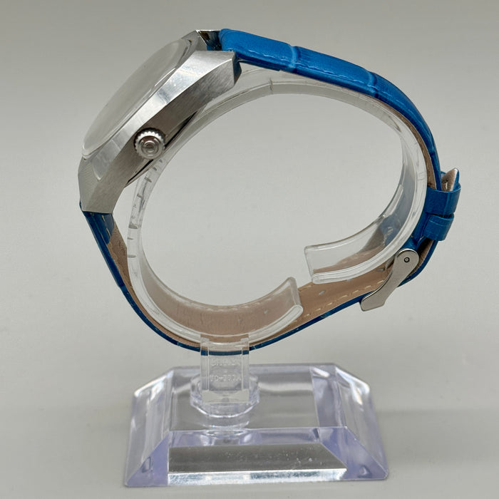 Certina DS2 orologio meccanico quadrante blu 38mm Swiss 1970 ca