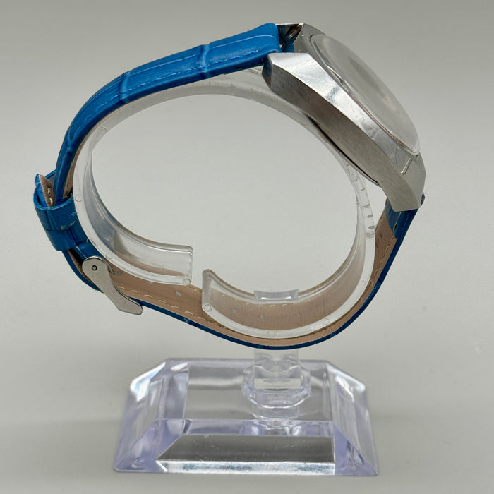 Certina DS2 orologio meccanico quadrante blu 38mm Swiss 1970 ca
