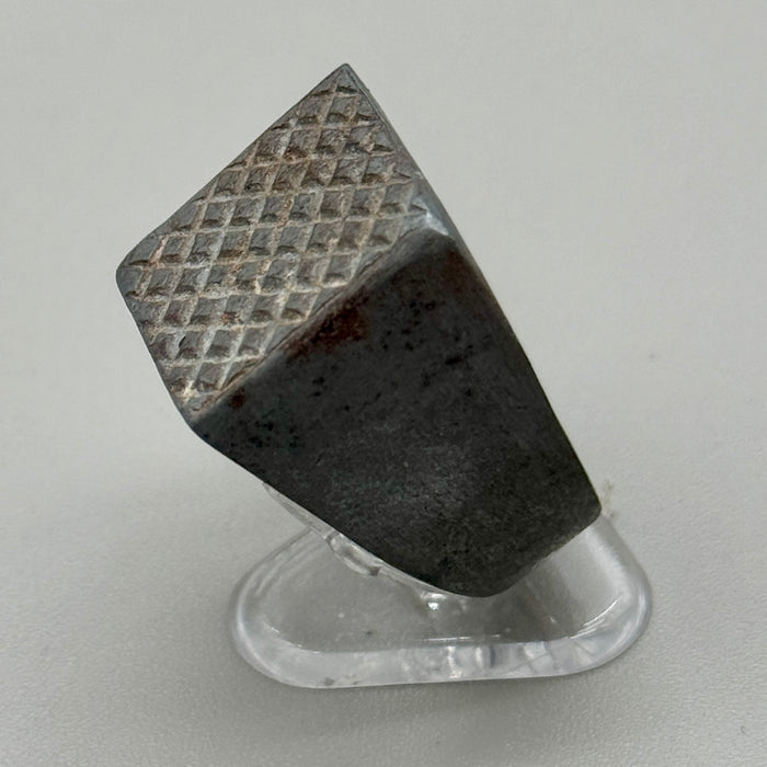 Anello sigillo quadrato 'trench art' prima metà XX sec.
