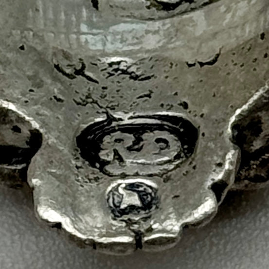 Anello argentato teschio Italia 1980 ca