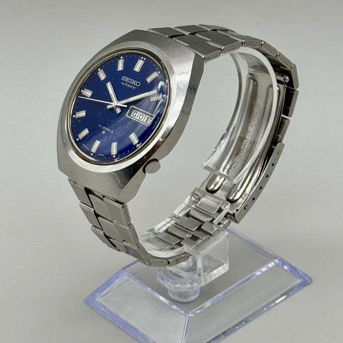 Seiko automatic blu orologio acciao ref. 6109-8029-P Japan 1980 ca