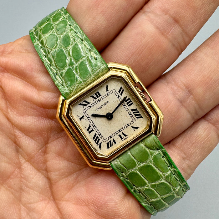 Cartier Ceinture orologio oro 18kt carica manuale 24 mm Swiss 1980 ca