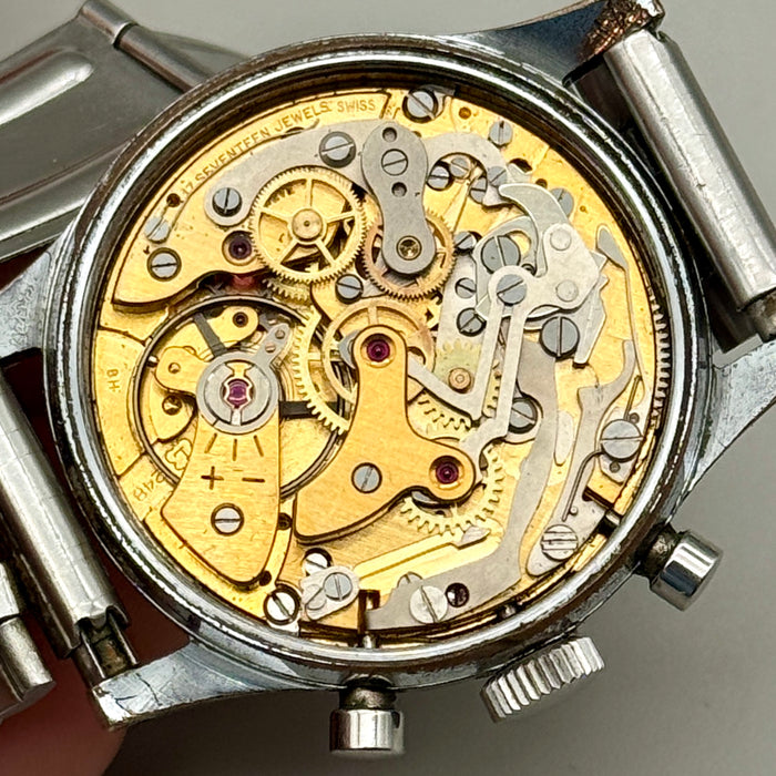 Titus 8260 orologio chrono cromo acciaio meccanico Landeron 248 Swiss 1960 ca