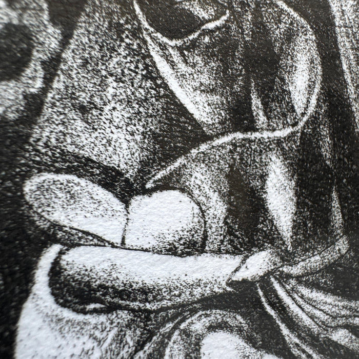 Renzo Galardini - "Omaggio a Fortunato Bellonzi" - incisione su carta 96/100 - 1986