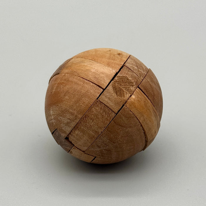 Rompicapo gioco logica in legno "Sfera" 1980 ca