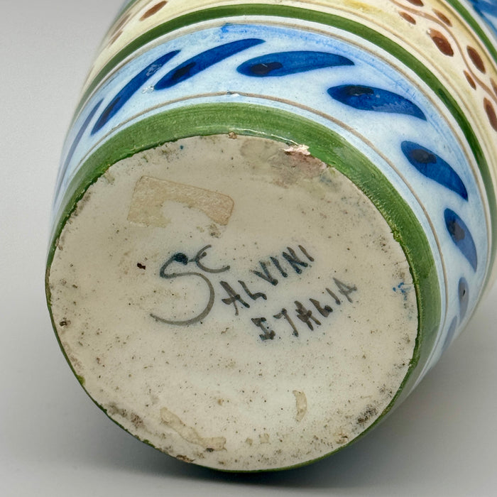 Vaso ceramica smaltata Certosa di Firenze Salvini 1910 ca
