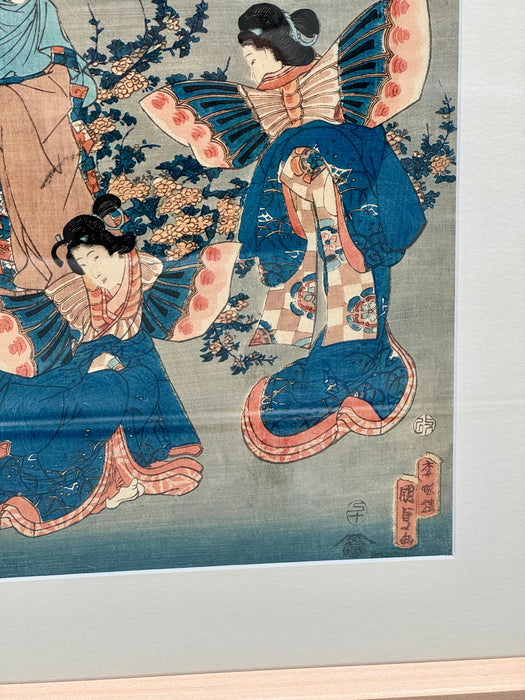 Utagawa Kunisada II – “La storia di Genji - Kochō N.24” – ukiyo-e – 1857