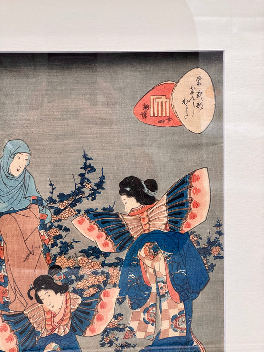Utagawa Kunisada II – “La storia di Genji - Kochō N.24” – ukiyo-e – 1857